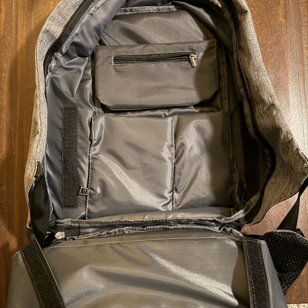 Anti Theft Multifunction UniSex Backpack USB Charging Laptop Rucksacks 17 X 12
